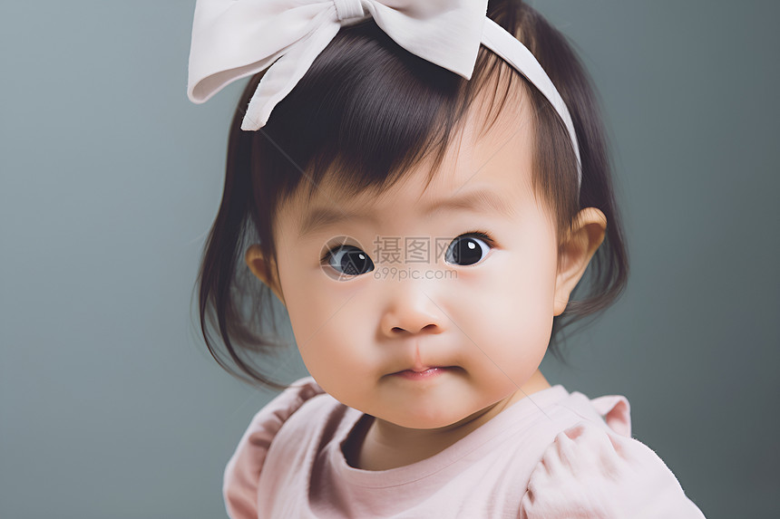 纯真可爱的亚洲小女孩图片