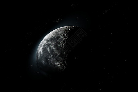 夜空中的小行星背景图片