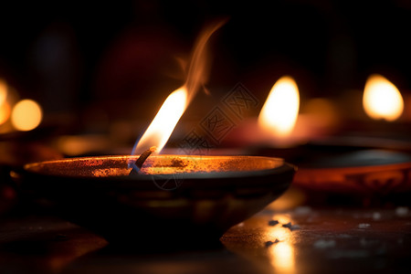 传统祭祀节日节日献祭的蜡烛背景