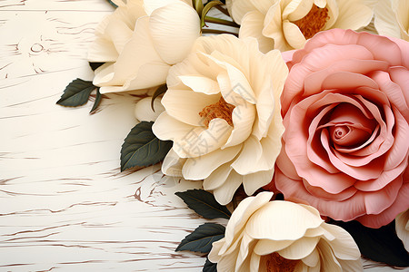 浪漫漂亮的花束背景图片