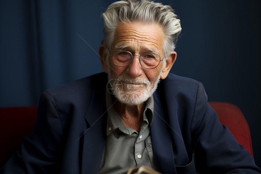年迈退休的老人图片