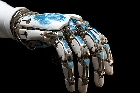 未来科技机械手臂背景图片