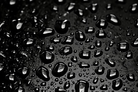 玻璃上滴落的雨滴背景图片