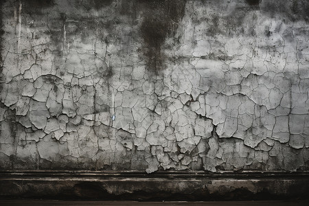墙壁碎裂古老褪色的水泥墙壁背景背景
