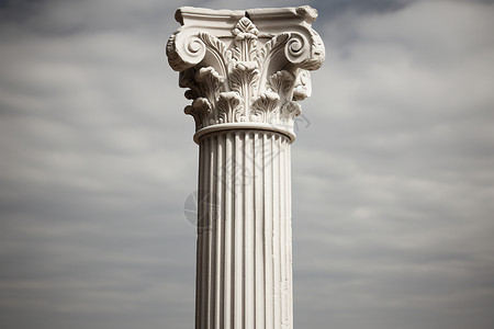 历史悠久的罗马柱背景图片