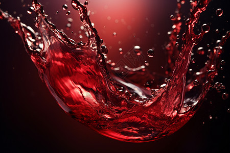 红酒饮品首页红色的流动液体设计图片