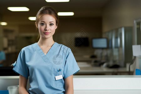 专业护理的医院护士背景图片