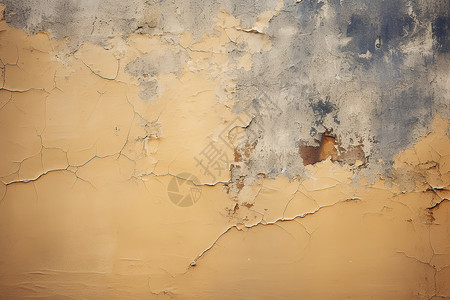 裂缝的建筑墙壁背景图片
