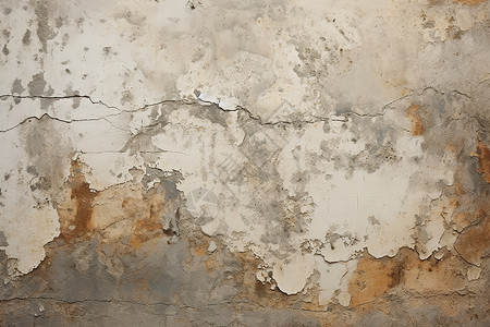 破旧的墙墙面上裂了几条缝背景