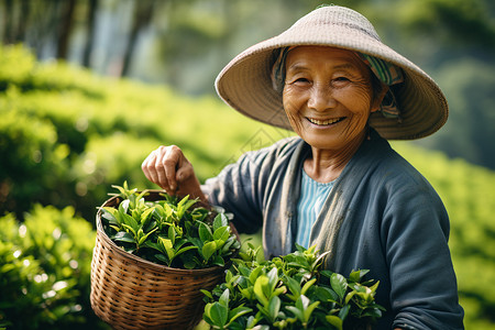 户外欢乐的老年人背景图片