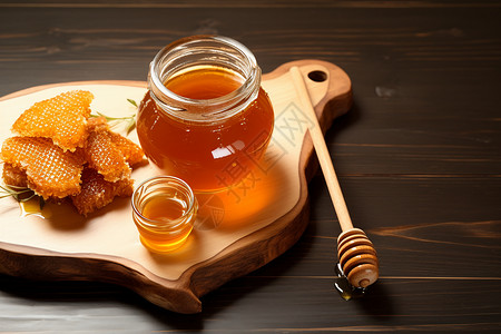 美味的甜蜜蜂蜜背景图片