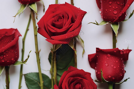 室内漂亮的玫瑰花背景图片