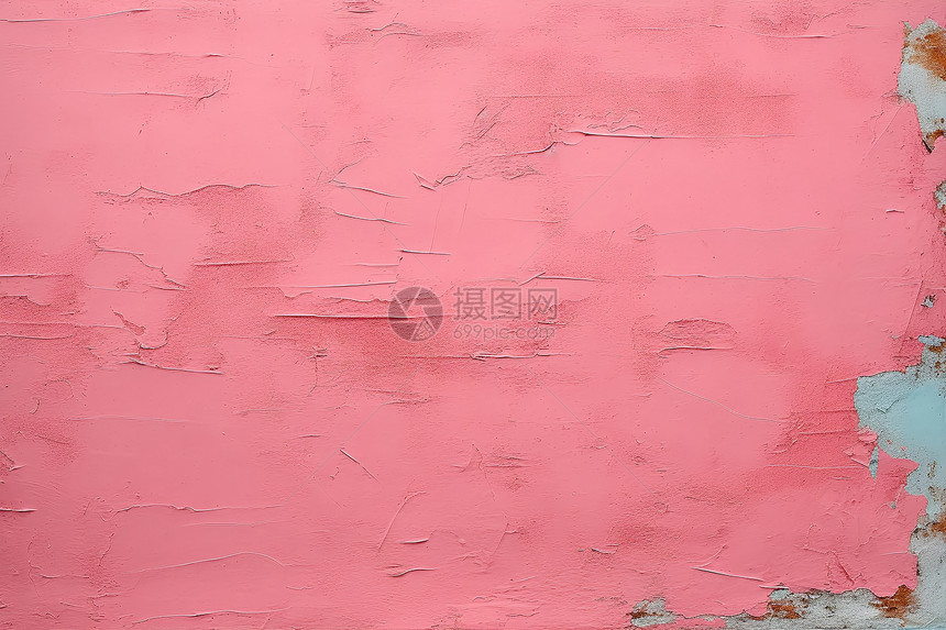 粉色颜料的墙壁图片
