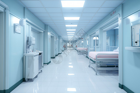 医院的灯光背景图片