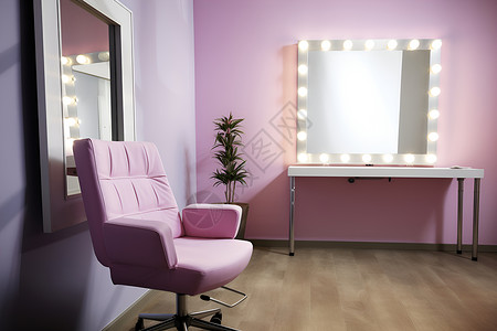 化妆室里的椅子背景图片