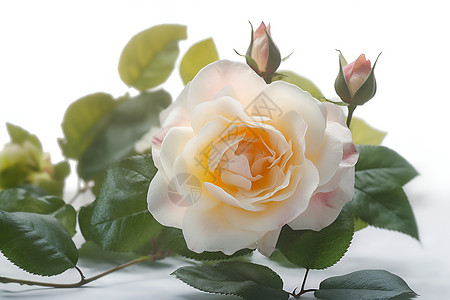 一支花朵一支白玫瑰背景