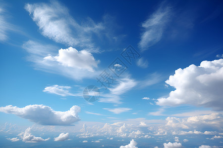 晴朗的天空背景图片