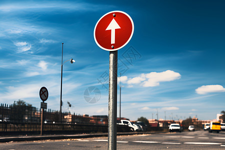 红白交通标志背景图片