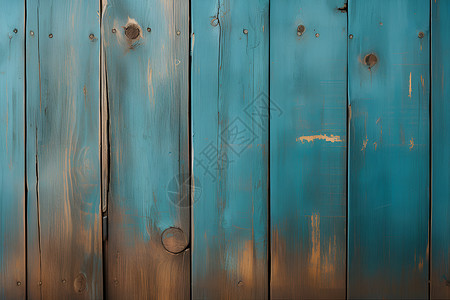 蓝色木板墙壁背景图片