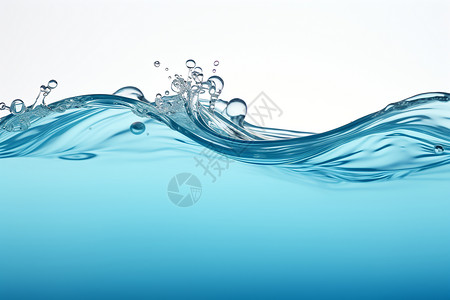 水波粼蓝色的波纹背景