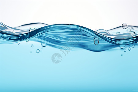 水浪素材蓝色的水波背景