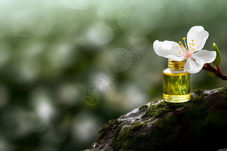 沐浴自然的芳香背景图片