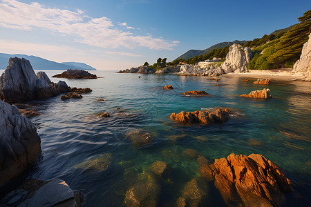 浩瀚海岸背景图片