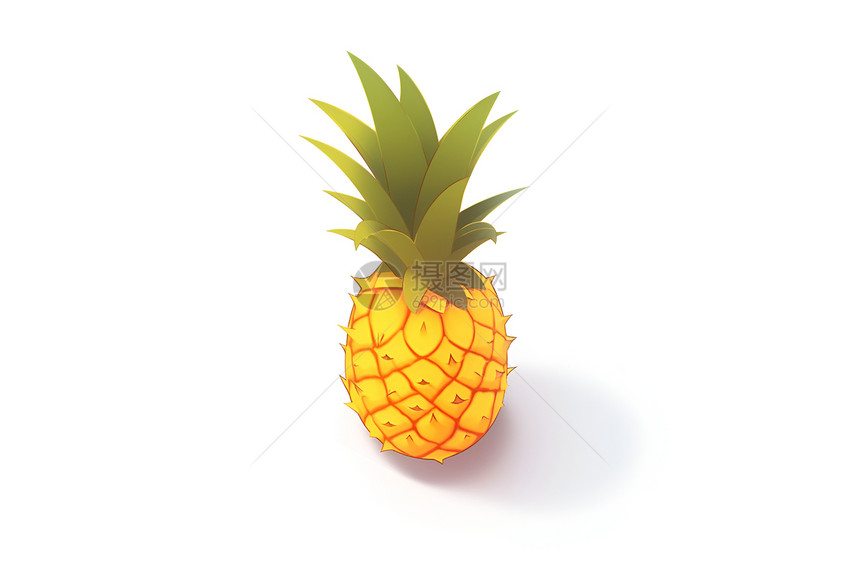 菠萝三维图标图片