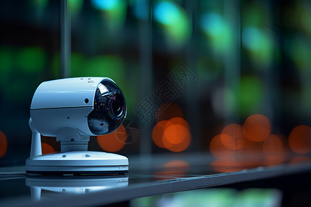 安防监控现代科技的监控摄像头背景