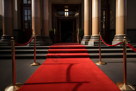 红地毯素材台阶下的红毯背景