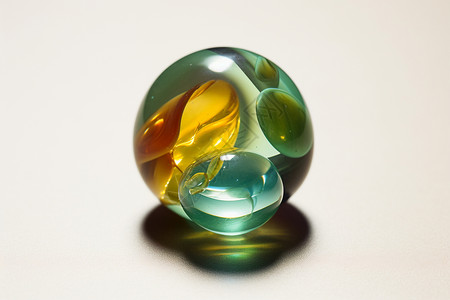 彩色圆形玻璃球背景图片