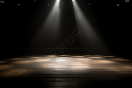 聚光灯下的舞台背景图片
