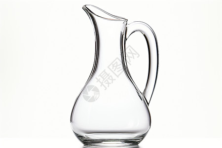 深蓝色透明花瓶透明玻璃花瓶背景