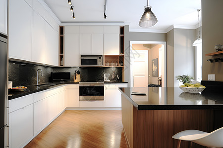 橱柜设计素材现代厨房设计背景