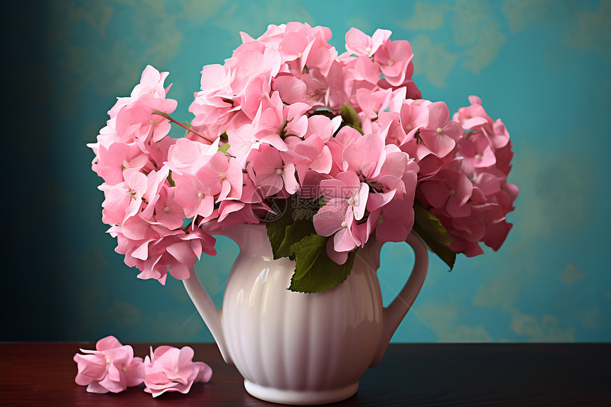 美丽的粉色花束图片