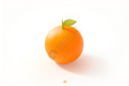 卡通的橙子插画背景图片