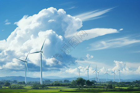 生态产业链风力发电设备背景