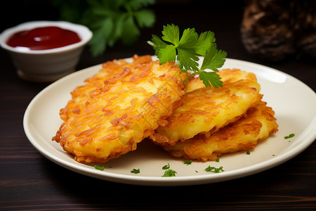 美味的薯饼土豆饼薯饼高清图片