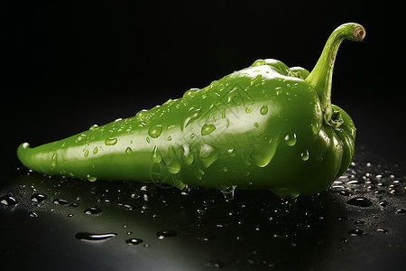清爽润泽的绿椒高清图片