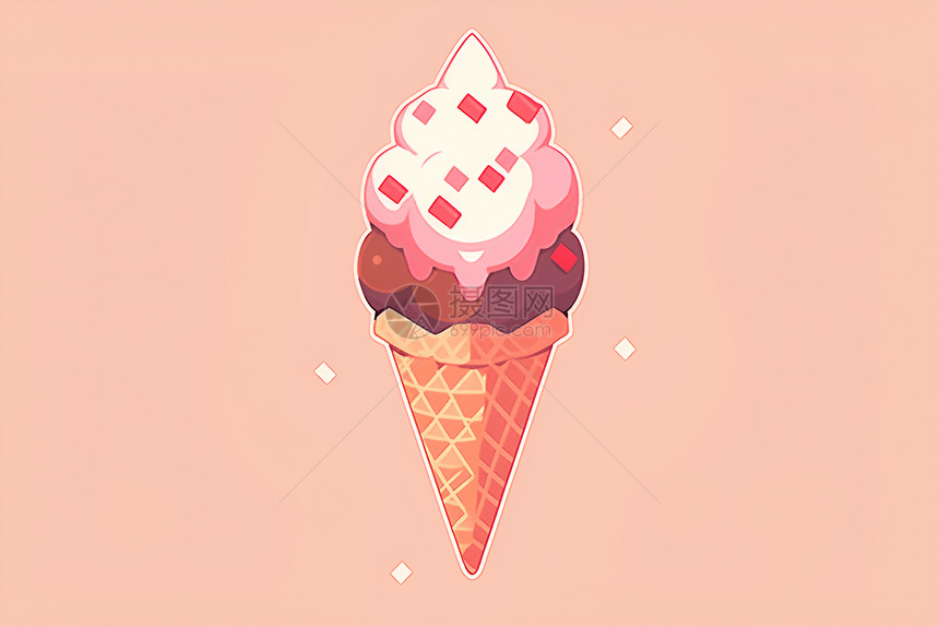 一个冰淇淋图片