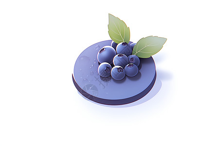 蓝莓之美背景图片