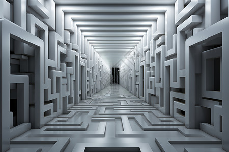 科技感的隧道背景图片