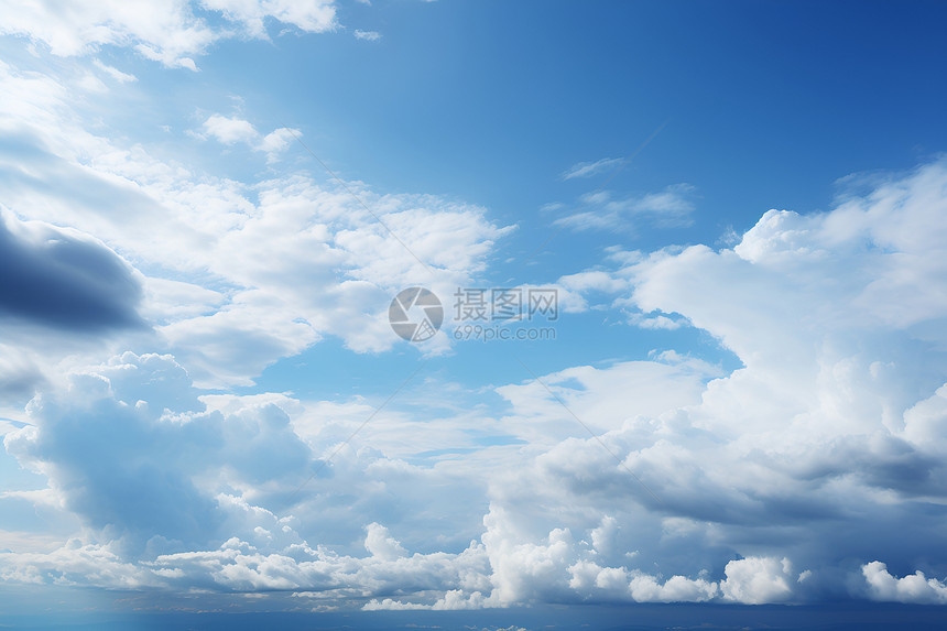 天空中的自然云彩图片