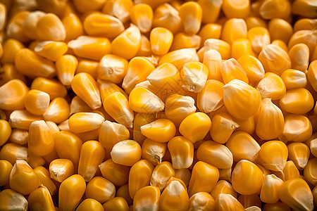 玉米金色堆金色新鲜玉米段高清图片