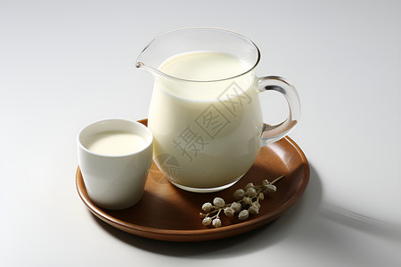 营养丰富的牛奶背景图片
