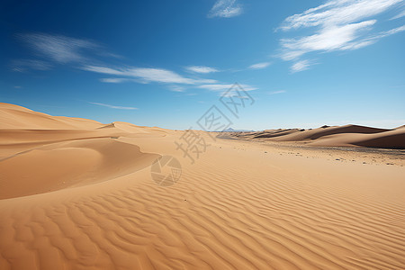 一望无际的沙漠风景背景