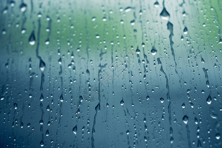雨滴素材透明窗户上的水珠背景