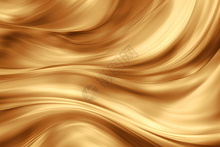 金色的丝绸流动丝织品高清图片