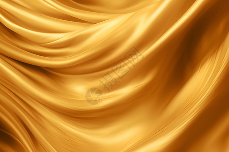 黄色的丝绸金色丝织品高清图片