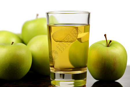 苹果山楂果酒背景图片